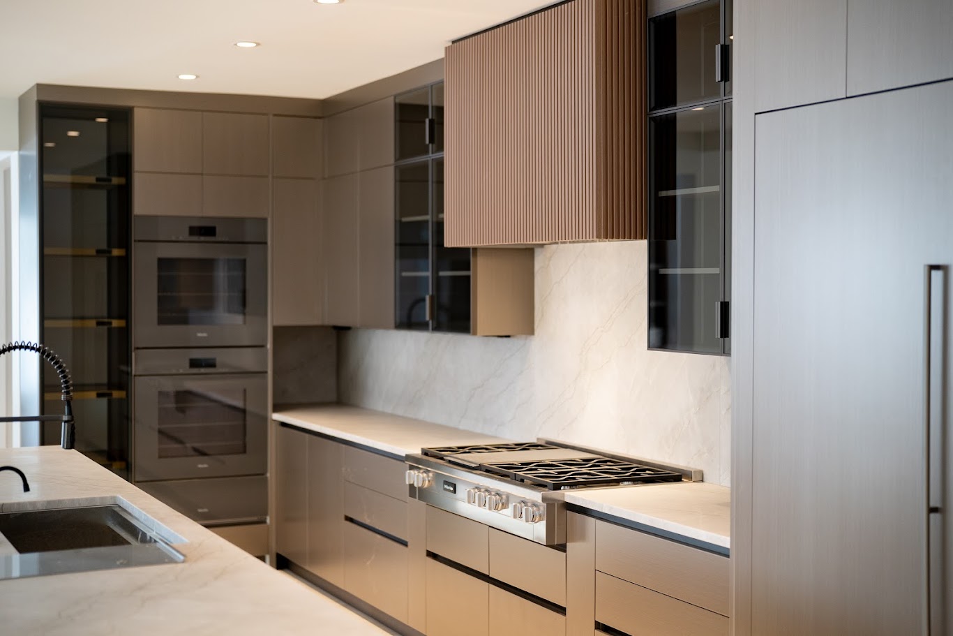 Americana Studio Paramus showroom custom cabinetry display