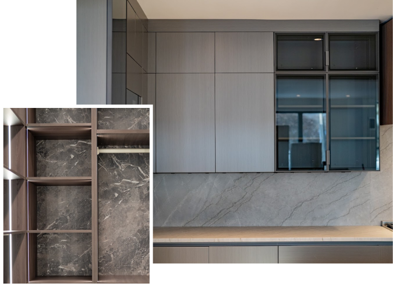Americana Studio Paramus showroom custom cabinetry display